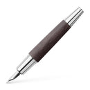 Faber-Castell E-Motion Wood with Chrome Fountain Pen