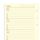 Filofax Cotton cream name, address, email, tel, fax, mobile