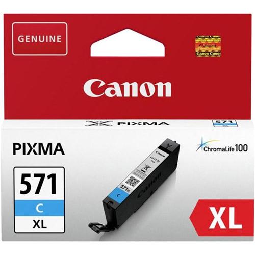 Canon CLI-571XL Ink Cartridge Page Life 680pp Cyan 0332C001