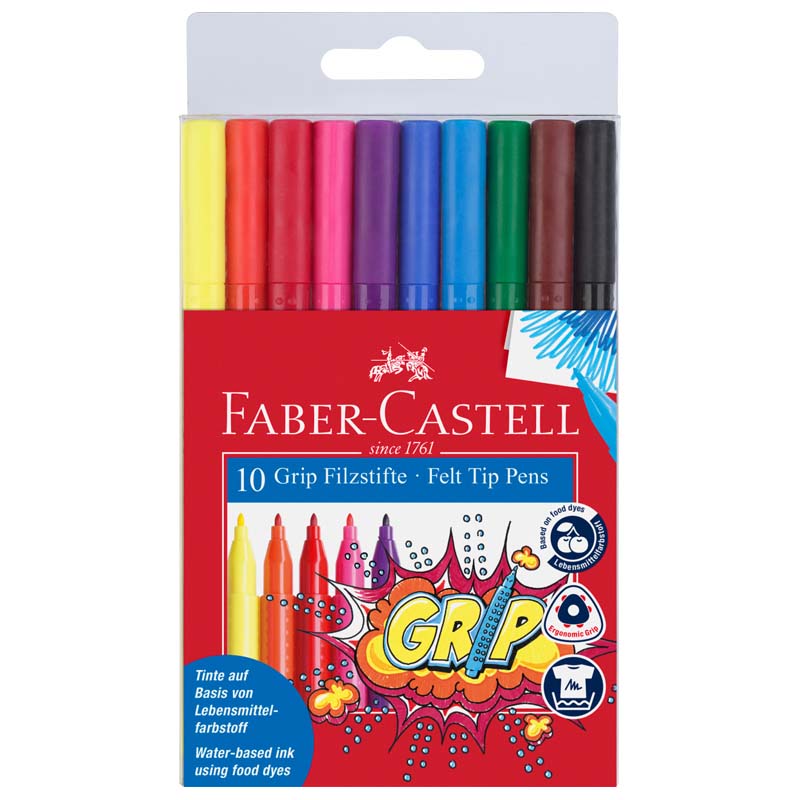 Faber-Castell Grip Colour Fibre-tipped Markers