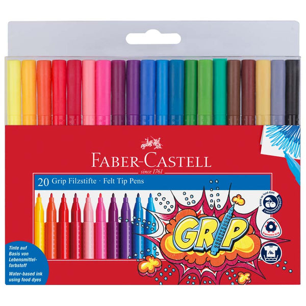 Faber-Castell Grip Colour Fibre-tipped Markers