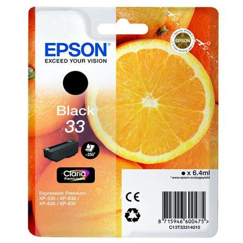 Epson T33 InkJet Cart Black C13T33314010