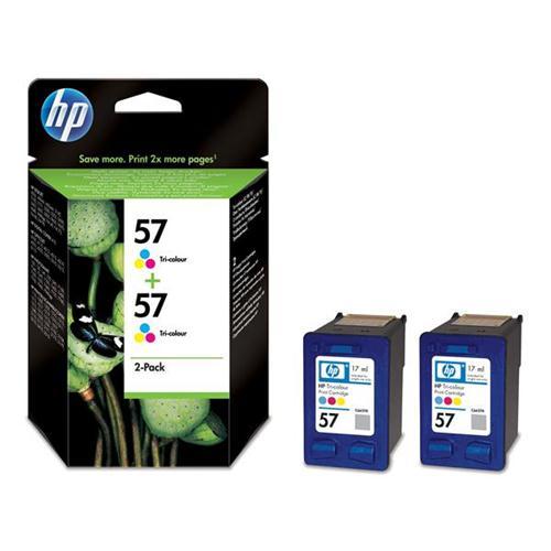 HP 57 Inkjet Cart Colour Pkd2 C9503AE