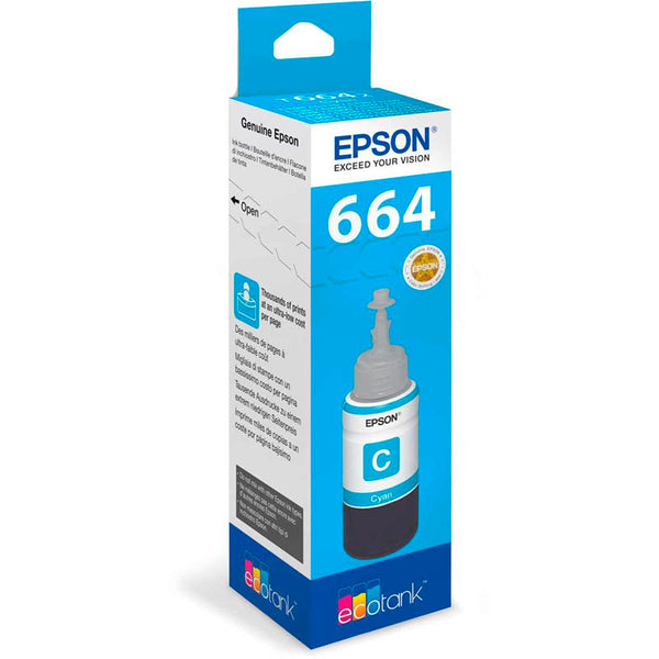Epson T6642 EcoTank Ink Bottle Page Life 6500pp 70ml Cyan
