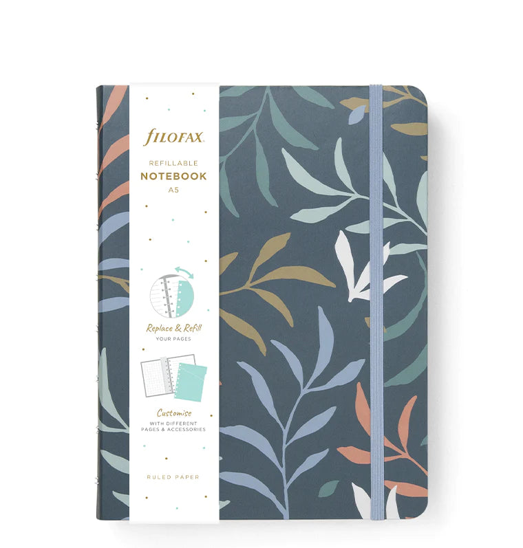 Filofax A5 Refillable Notebook - Botanical