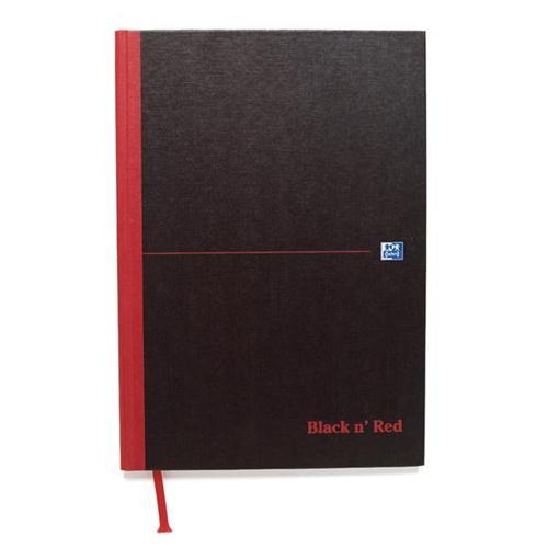 Oxford Black n'Red Matt Casebound Hardback A4 Notebook