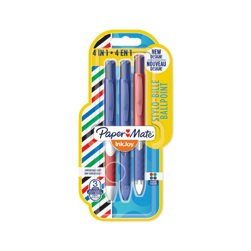 PaperMate Quatro French Connection 4in1 Ball Pen (3 Pack)