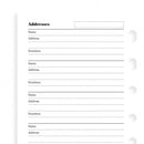 Filofax Name, address and telephone number