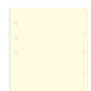Filofax Blank index cream 6 tabs