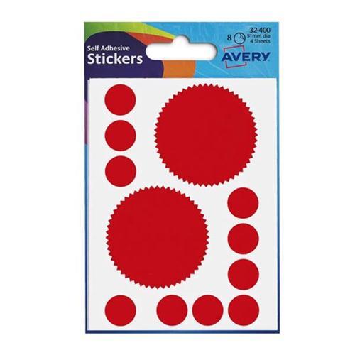Avery Self Adhesive Stickers - Company Seal (8 labels per pack)