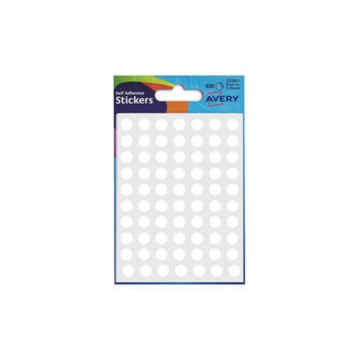 Avery Self Adhesive Stickers - Circle (624 labels per pack)