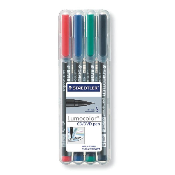 Staedtler Lumocolor CD-DVD-Special Markers (Wallet of 4)