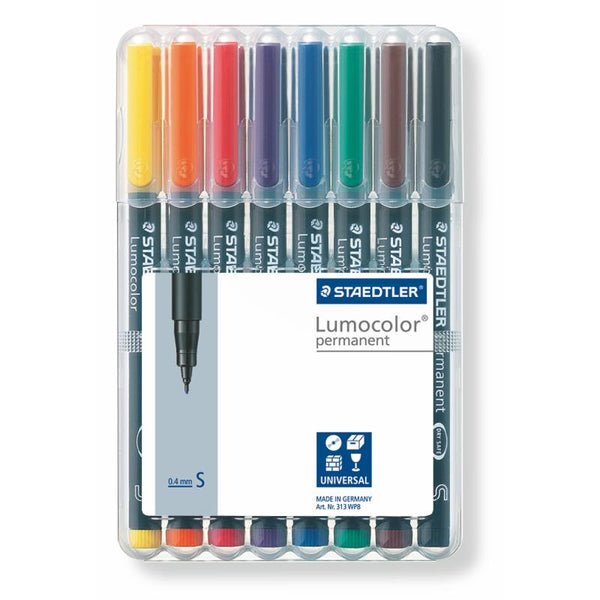 Staedtler Lumocolor Permanent Markers - Superfine (Assorted Box)