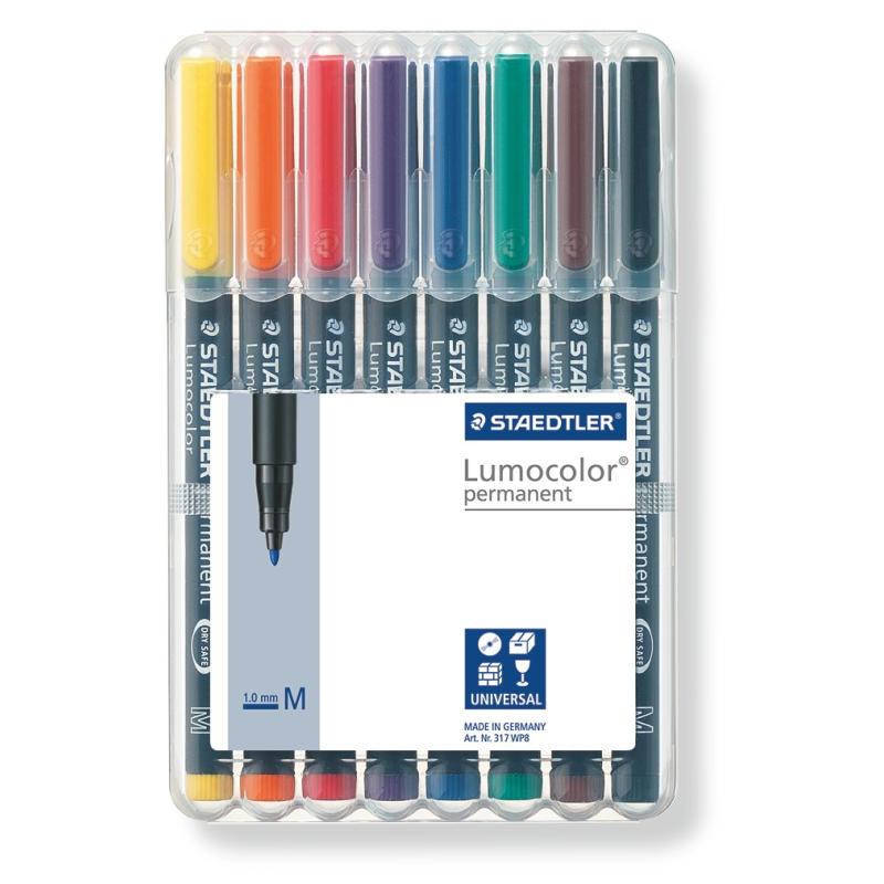 Staedtler Lumocolor Permanent Markers - Medium (Assorted Box)