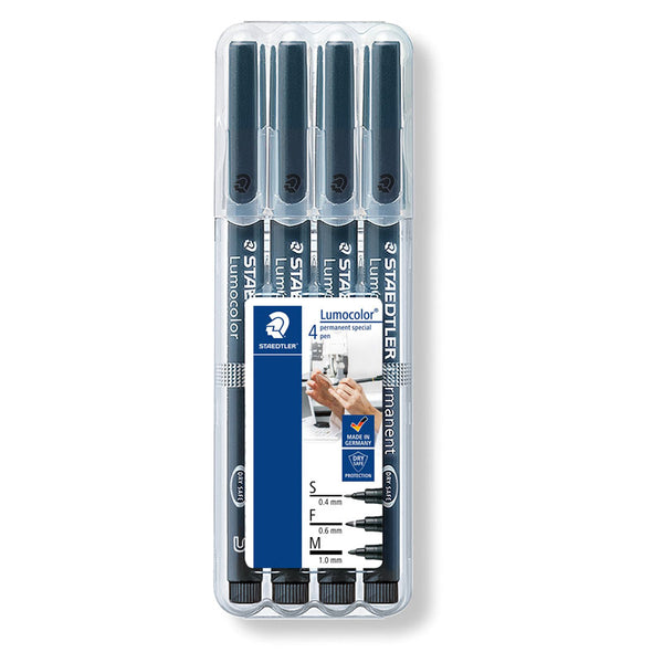 Staedtler Lumocolor Permanent Special Markers (Wallet of 4)