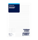Filofax White Ruled Notepaper Refills