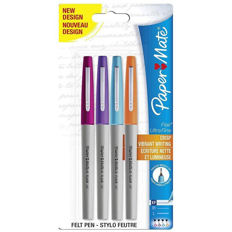 PaperMate Flair Ultra Fine Tip pen Fun assorted (4 Pack)