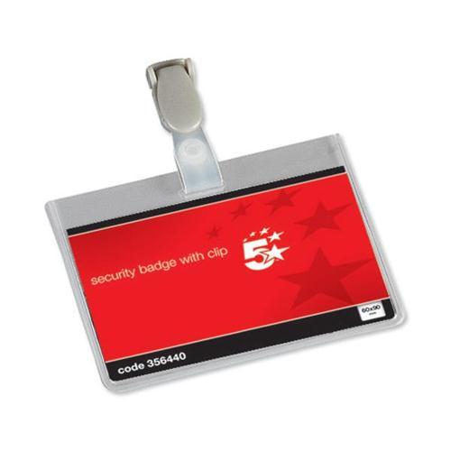 5 Star Office Security Name Badges (Pkd 25)