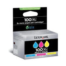 Lexmark No100XL Ink Cart Col PK3 14N0850