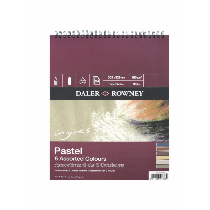 Daler-Rowney Ingres Assorted Shades Pastel Pad 160gsm