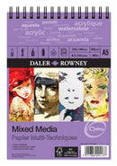 Daler-Rowney Mixed Media Spiral Pad 250gsm
