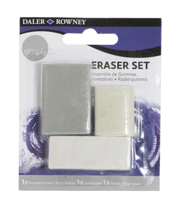 Daler-Rowney Simply 3 Eraser set