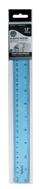 Daler-Rowney Simply Ruler 12" Plastic