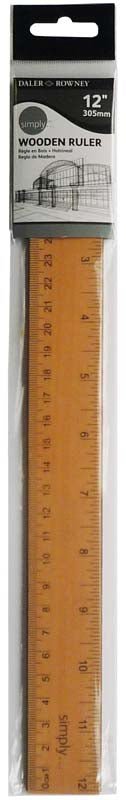 Daler-Rowney Simply Ruler 12" Wood