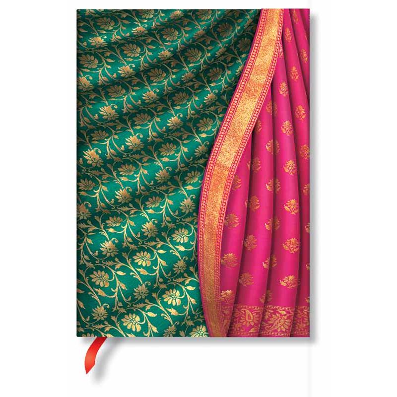 Paperblanks Varanasi Silks and Saris Ferozi Midi Journal