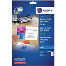 Avery Inkjet Business Cards Double-sided Gloss High White