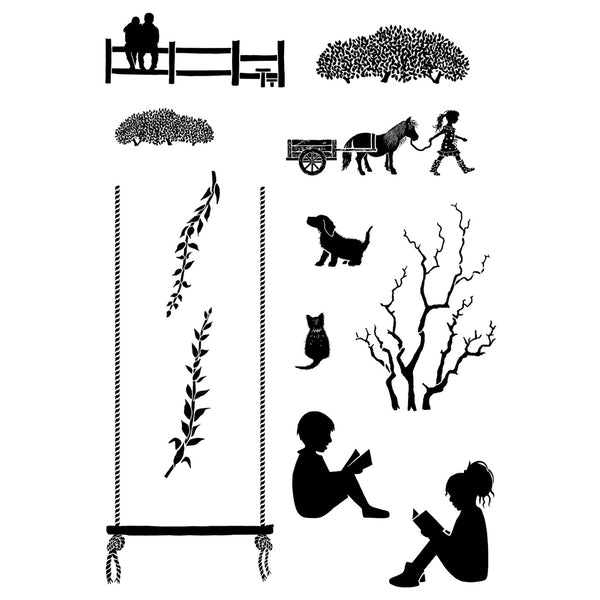 Card-io Combinations Clear Stamps A6 - In The Swing