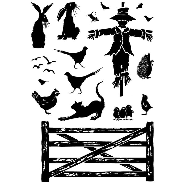 Card-io Combinations Clear Stamps A6 - On The Fence