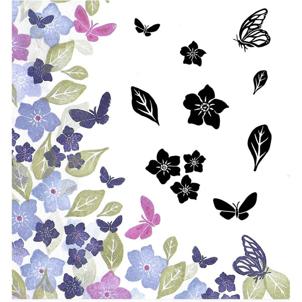 Card-io Majestix Clear Peg Stamps - Forget Me Not