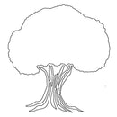 Card-io Majemask Stencil - Bushy Tree