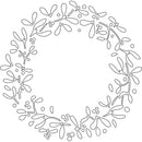 Card-io Majemask Stencil - Mistletoe Wreath