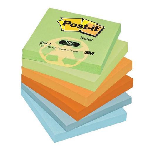 Post-it Sticky Notes Recycled (12 x 100 Sheets)