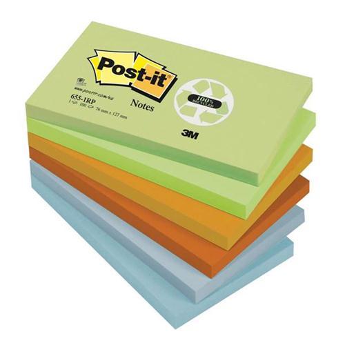 Post-it Sticky Notes Recycled (12 x 100 Sheets)