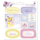 5 x 5" Toppers-Sentiments (2pk) -  Just To Say - Thanks-Thank You