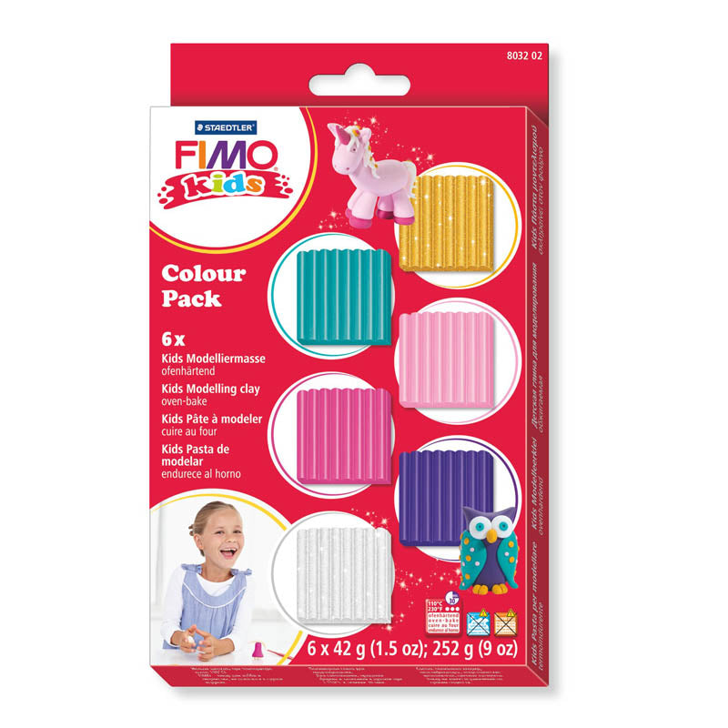 Fimo Kids Colour Pack (6 Pieces)