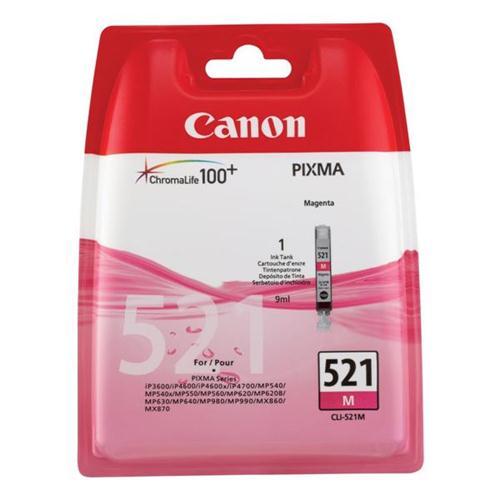 Canon CLI-521M Inkjet Cart Magenta 2935B001