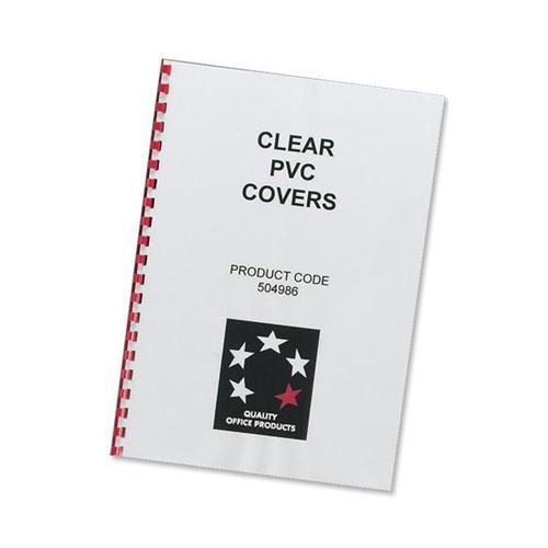 5 Star Office Clear Comb Binding Covers (Pkd 100)