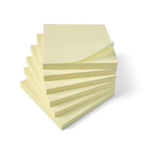 5 Star Office Extra Sticky Re-Move Notes Pad of 90 Sheets Yellow [Pack 12]