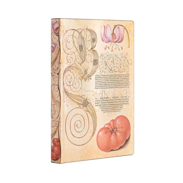 Paperblanks Mira Botanica Lily and Tomato Mini Flexi Journal