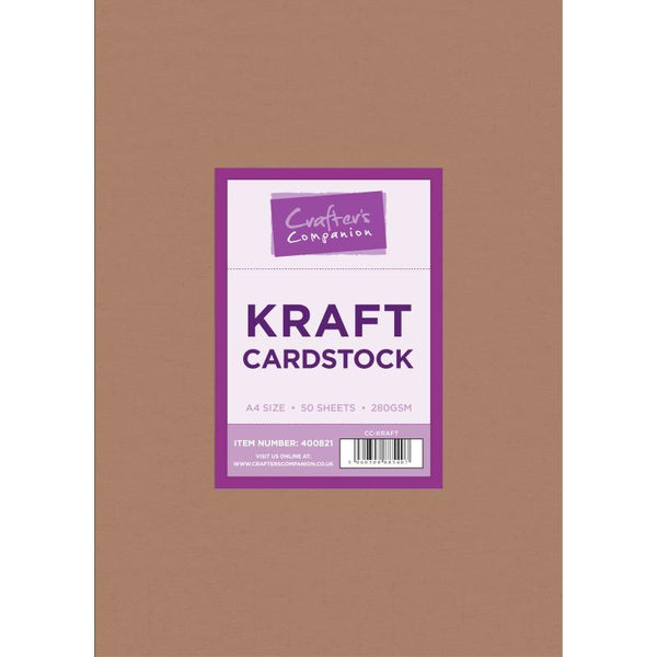 Crafter's Companion Brown Kraft A4 Cardstock (50 sheets)