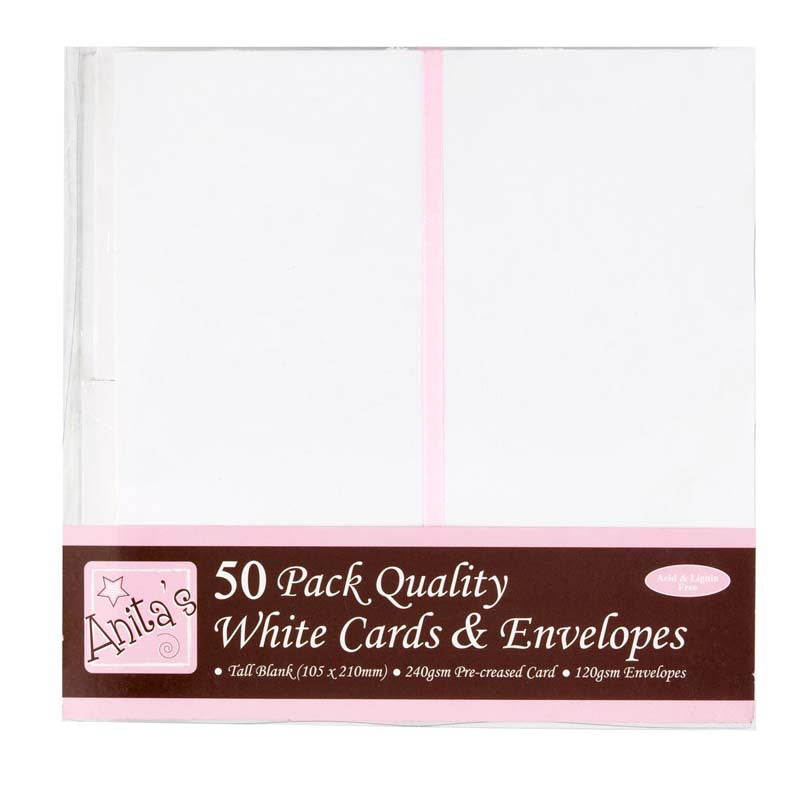 Anita's Tall Cards and Envelopes (50pk)