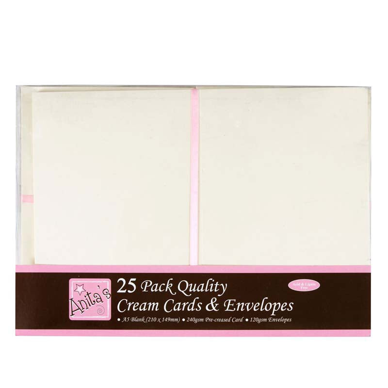 Anita's A5 Cards and Envelopes (25pk)