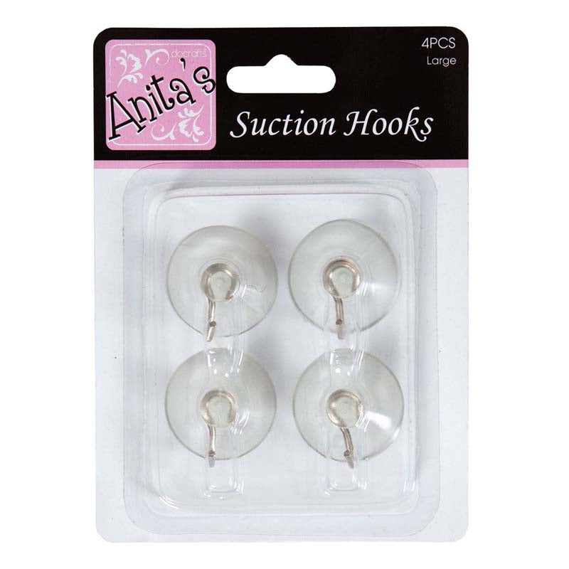 Anita's 1 1-8" Suction Hooks (4pcs) - Large