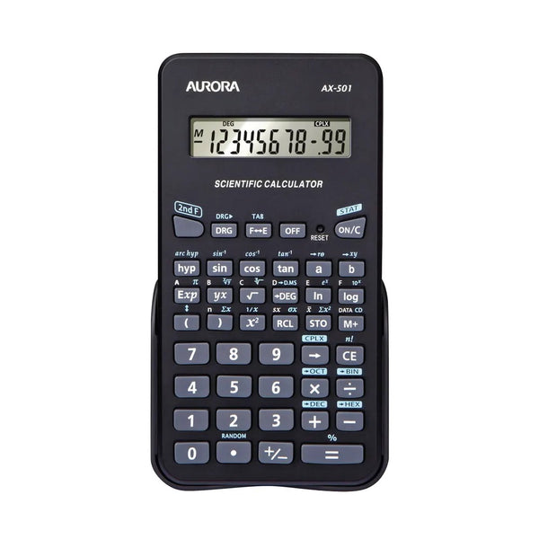 Aurora AX-501 Scientific Calculator with Slide On Case