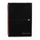 Oxford Black n'Red Glossy Wirebound Hardback Notebook