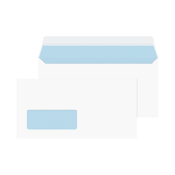 Blake PurelyEveryday DL 100gsm White Window Envelopes (PK 50)